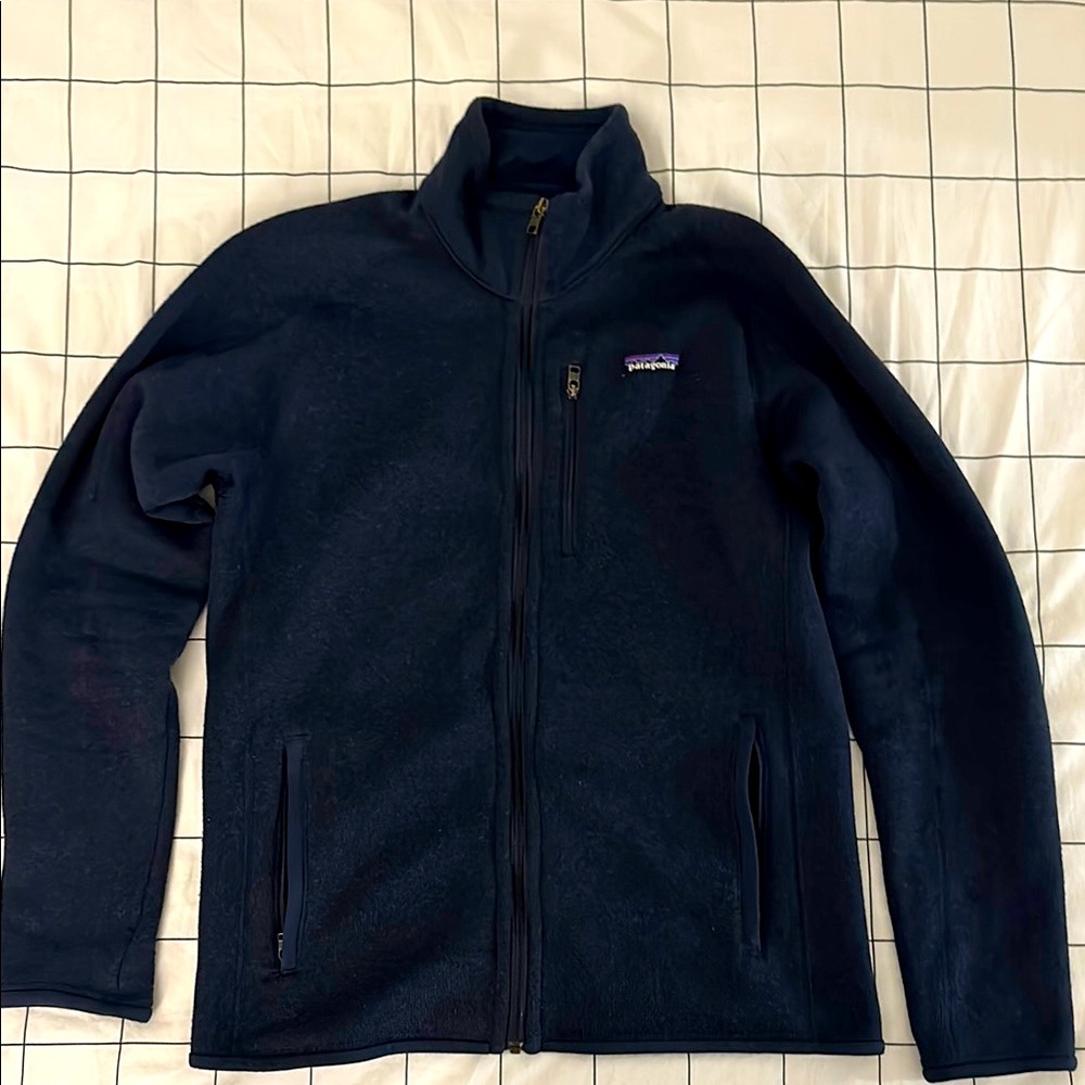 Patagonia Better Sweater Navy Blue Full-Zip Fleece Jacket
